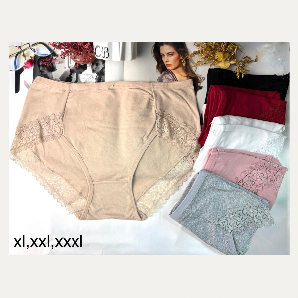 Majtki damskie Roz XL-3XL, Mix kolor Paczka 24 szt 1